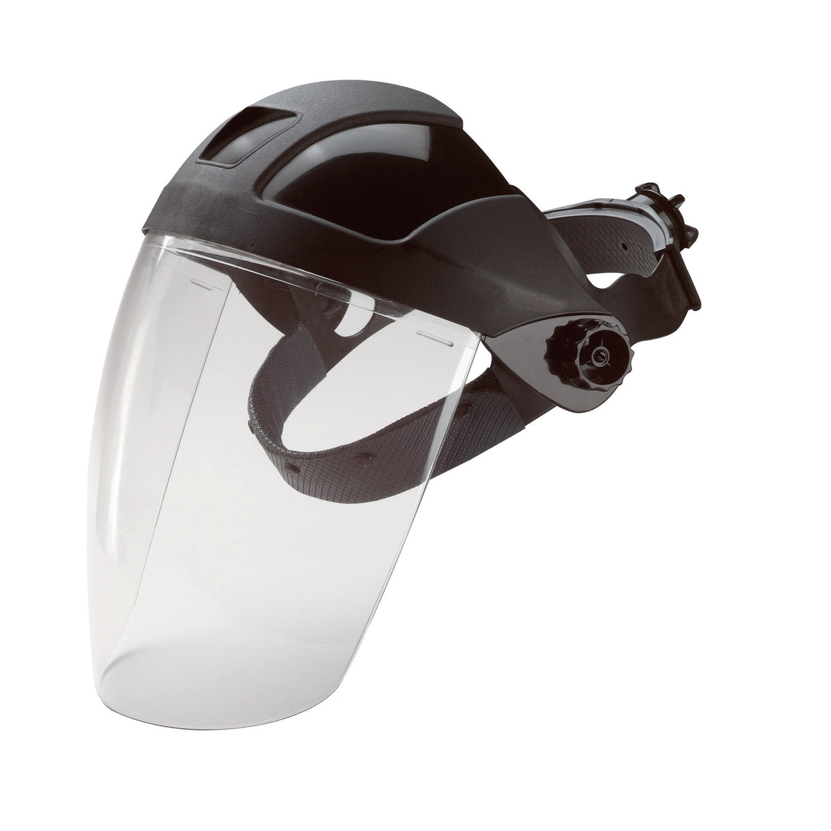 E12 Black Ratchet Headgear with Clear PC Shield (Each)