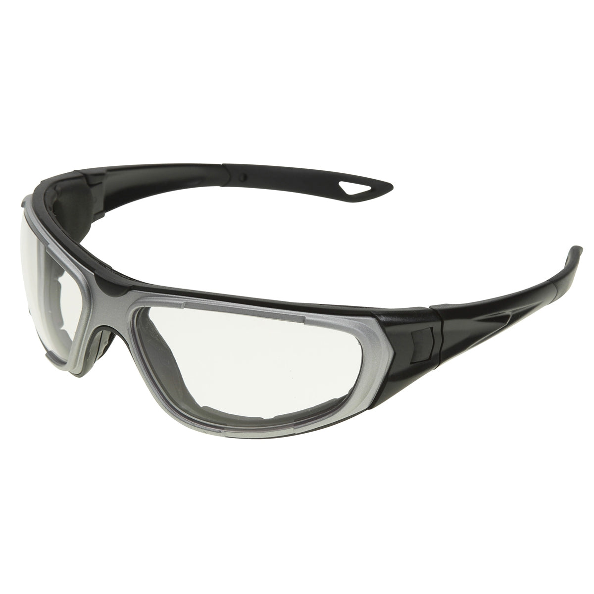 NT2 Safety Glasses, Clear Anti-Fog Lens, Notched Foam Liner