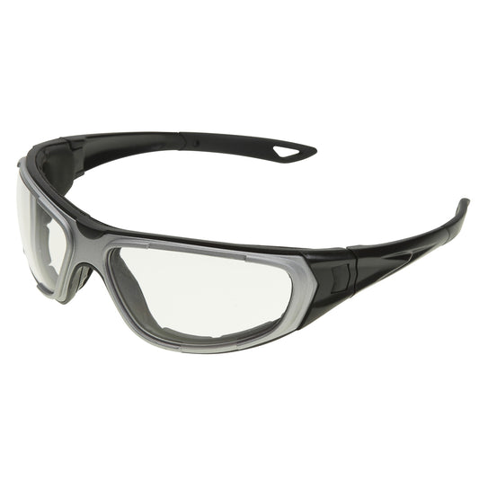 NT2 Safety Glasses, Clear Anti-Fog Lens, Notched Foam Liner