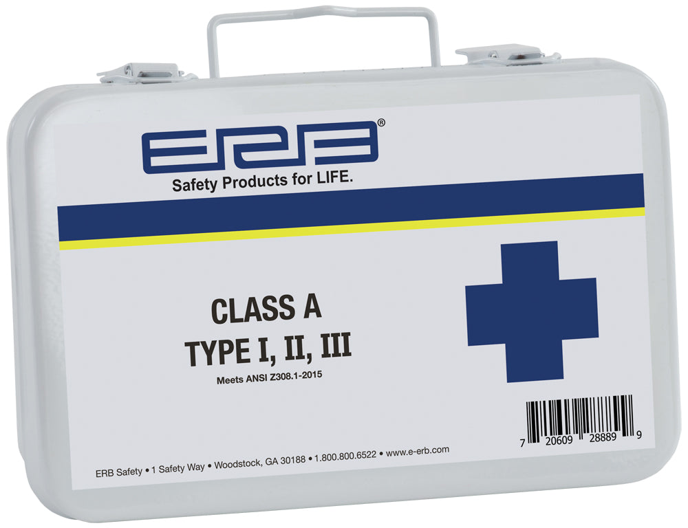 Class A Type I, II, III Metal First Aid Kit