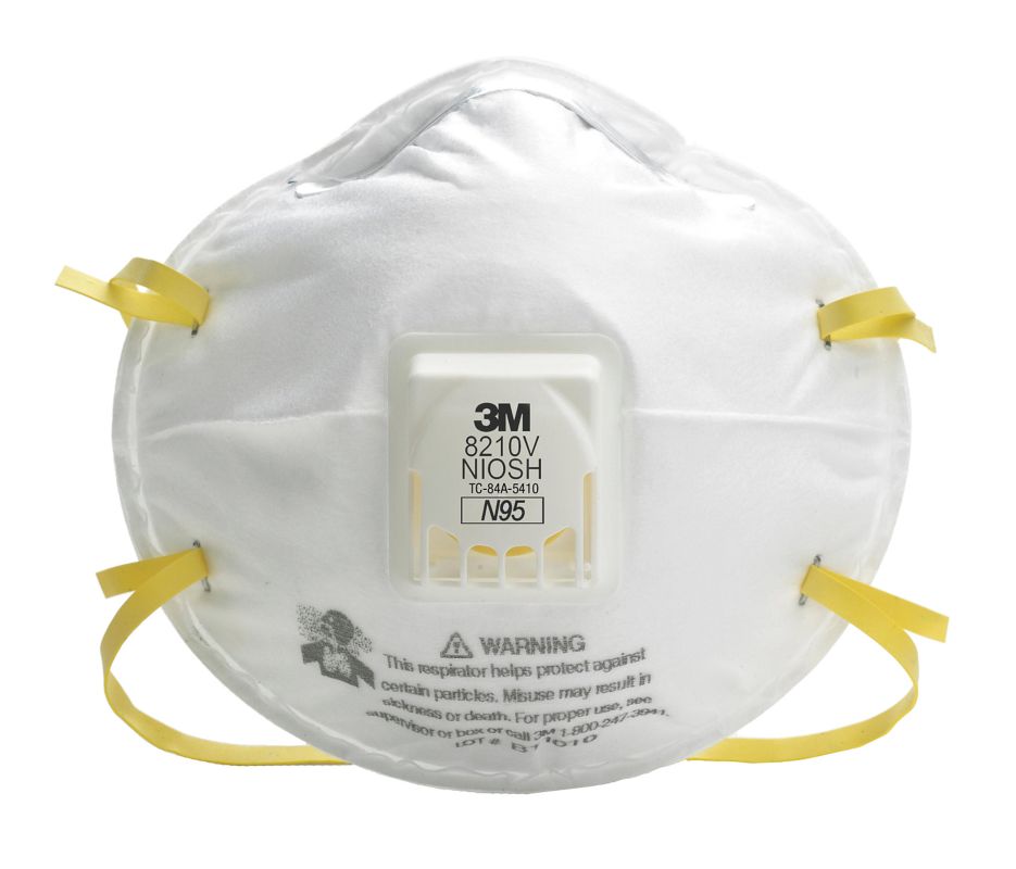 3M N95 Respirators, Cool Flow Valve