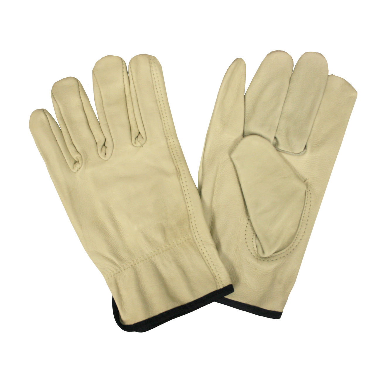 Cordova Beige Cowhide Leather Drivers Gloves, Unlined, Keystone Thumb (Dozen)