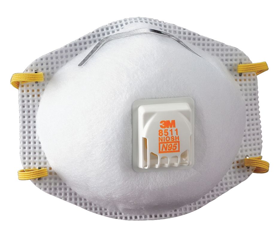 3M Particulate Respirator 8511, N95 with 3M Cool Flow Exhalation Valve (Case of 80)