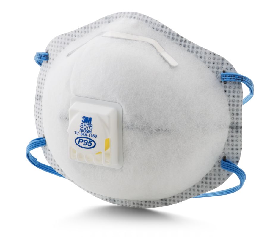 3M P95 Valved Respirators, Acid Gas Relief