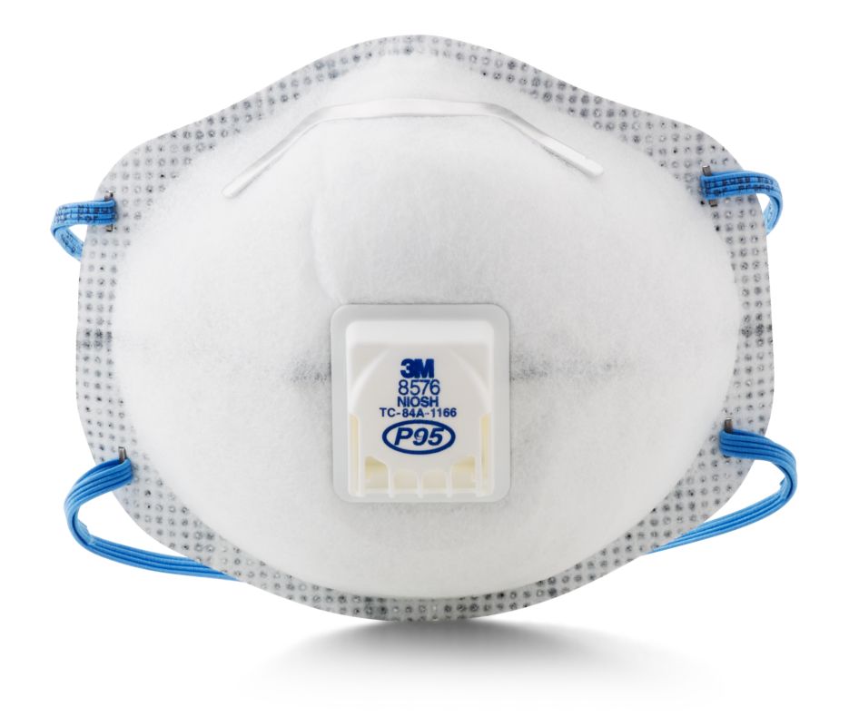 3M P95 Valved Respirators, Acid Gas Relief