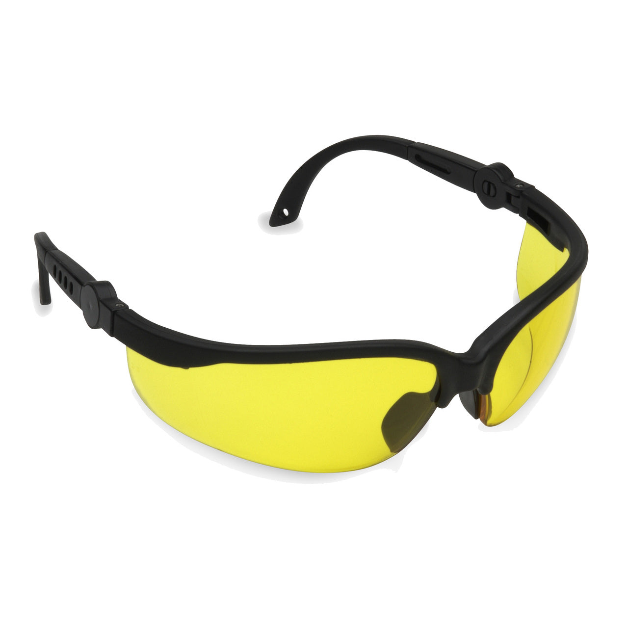 AKITA™ Safety Glasses, Black with Amber Lens