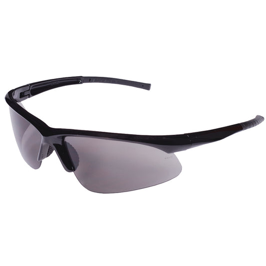 CATALYST™ Safety Glasses, Black Gloss Frame with Gray Lens, Bayonet Temples