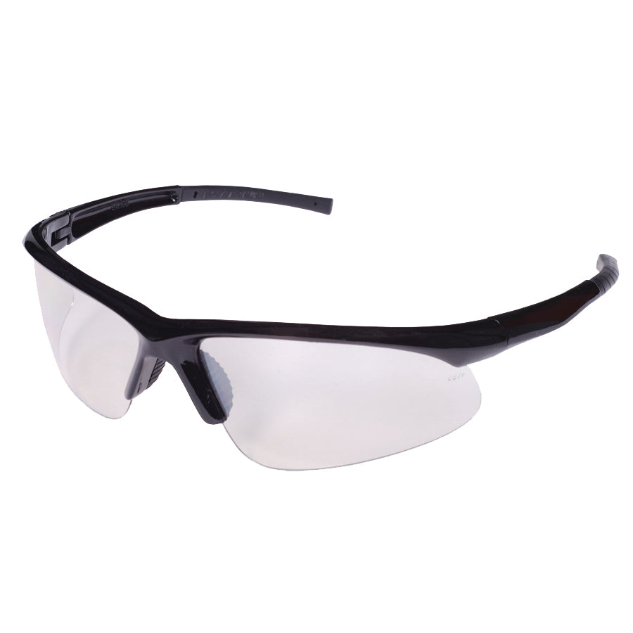 CATALYST™ Safety Glasses, Black Gloss Frame with Indoor/Outdoor Lens, Bayonet Temples