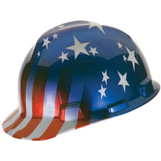 MSA V-Gard Freedom Series Hard Hat, Fast-Trac Ratchet Suspension