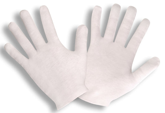 Cotton Lisle Inspection Gloves, Hemmed Cuff  (50 Dozen)