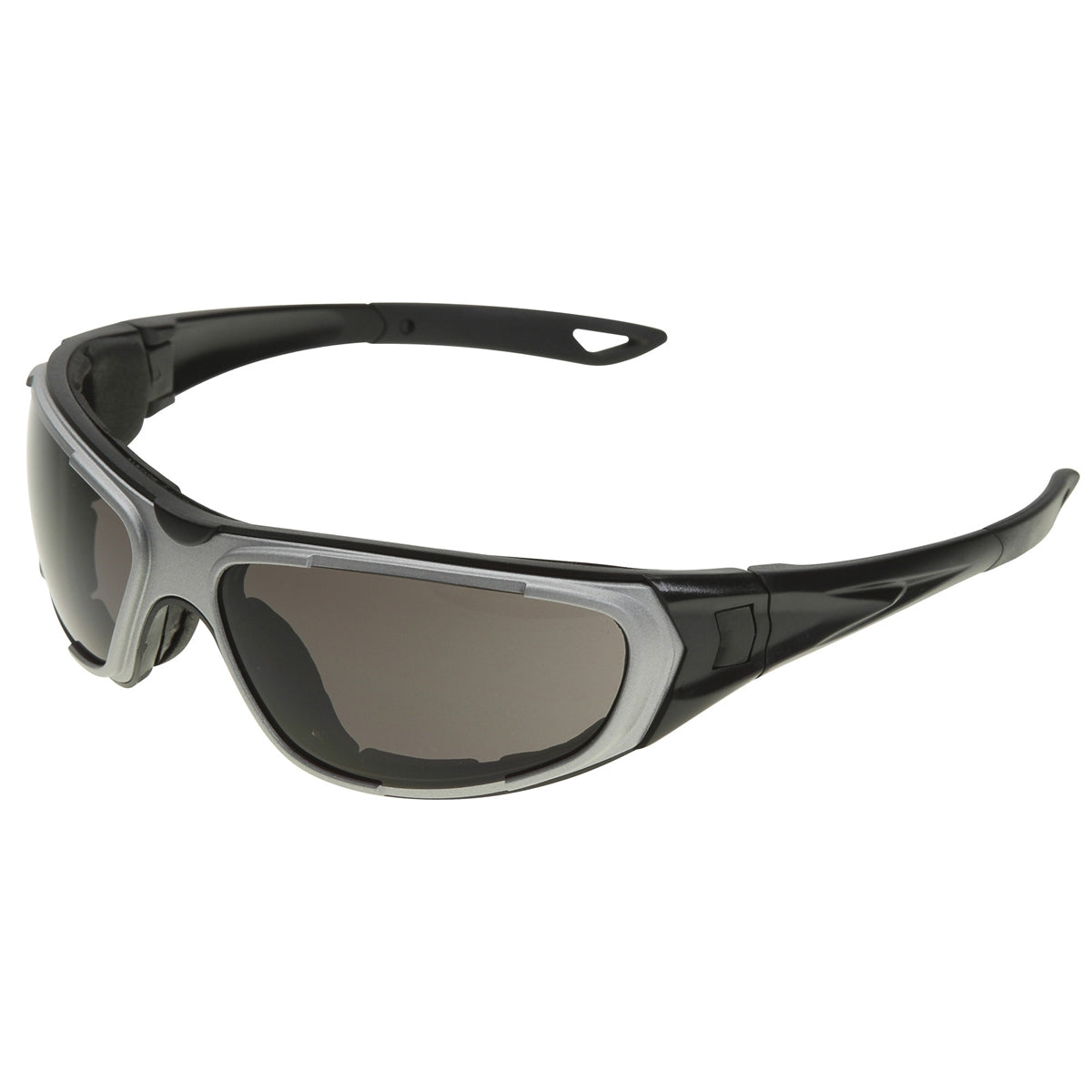 NT2 Safety Glasses, Gray Anti-Fog Lens, Notched Foam Liner