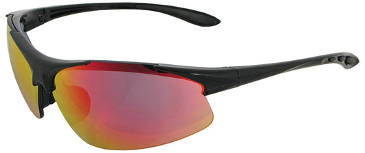 Commandos Safety Glasses, 18611, Red Revo Lens (Dozen)