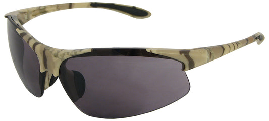 Commandos Safety Glasses, Cammo Frame with Gray Lens