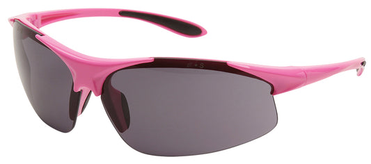 ELLA Safety Glasses, Gray Anti-Fog Lens, Pink Frame (Dozen)