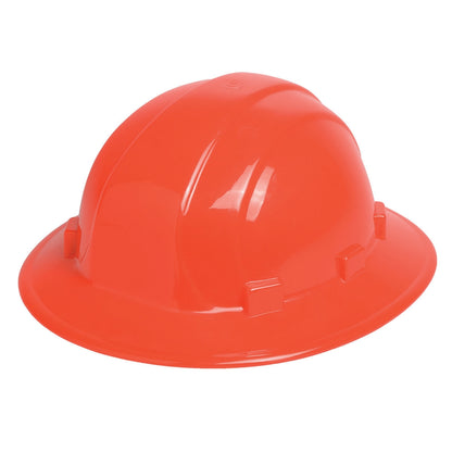 OMEGA II Full Brim Hard Hat, 6-Point Ratchet Suspension (Case of 12)