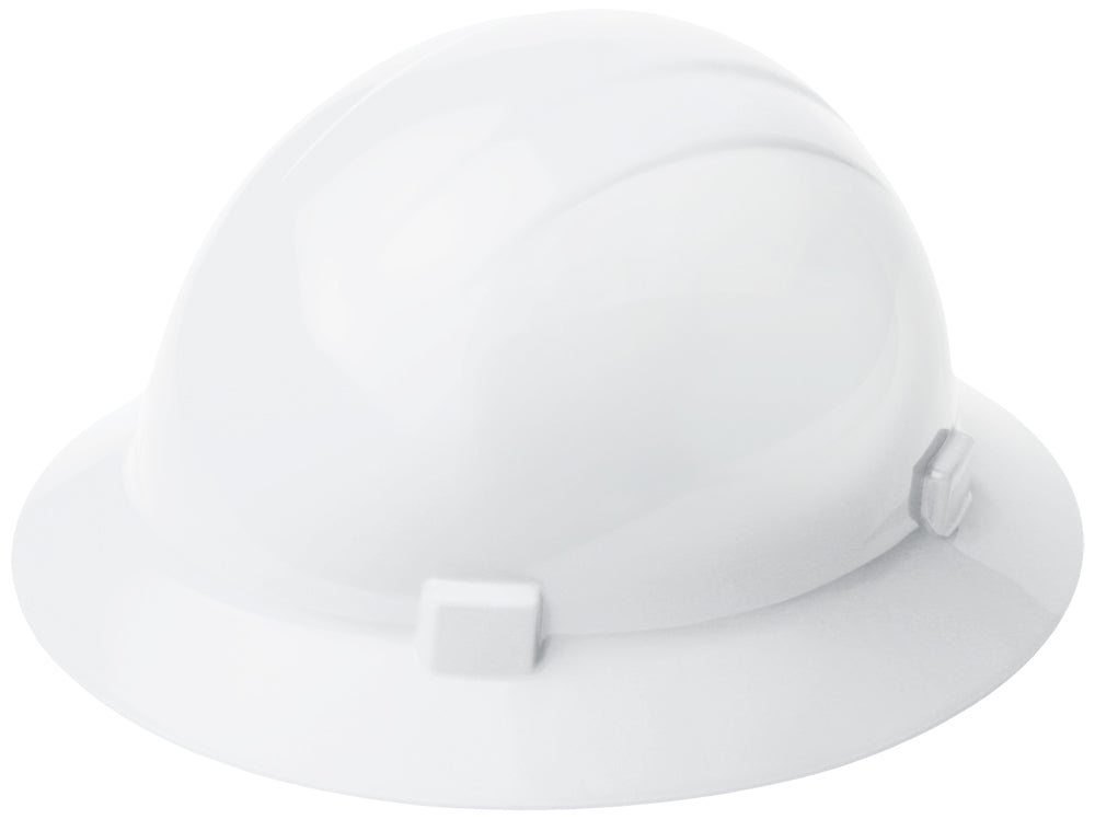 AMERICANA 360 Full Brim Hard Hat, 4-Point Ratchet Suspension