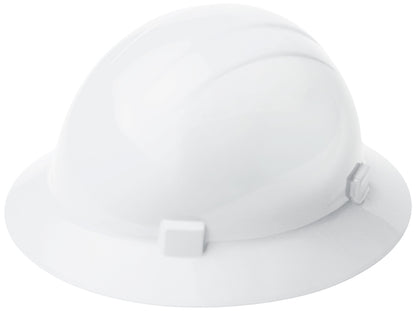 AMERICANA 360 Full Brim Hard Hat, 4-Point Ratchet Suspension