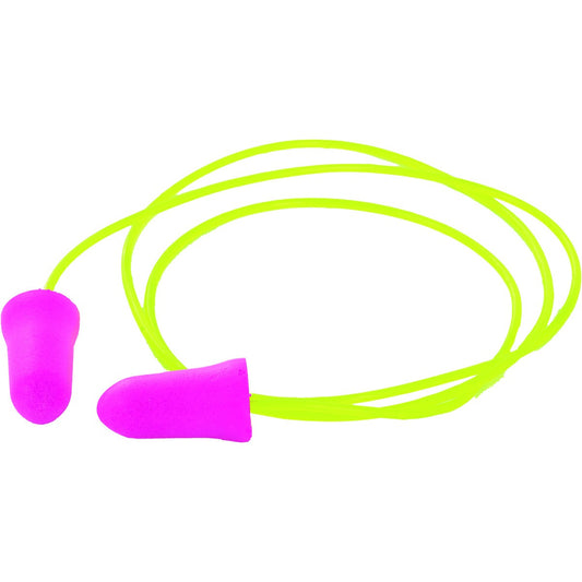 Disposable Pink Corded Earplugs (Case of 200)