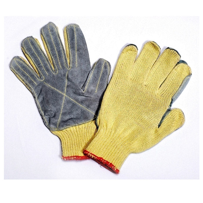 Cordova Power-Cor™ Kevlar®/Cotton Gloves, 7-Gauge, Leather Palm, Cut Level 4 (Dozen)