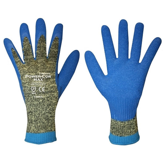 Cordova Power-Cor MAX™ Kevlar® Gloves, 10-Gauge, Latex Palm, Cut Level 4 (Pair)