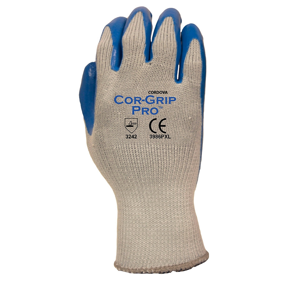 Cordova COR-GRIP PRO™ Premium Latex Coated Gloves, 10-Gauge, Latex Palm Coating (Dozen)