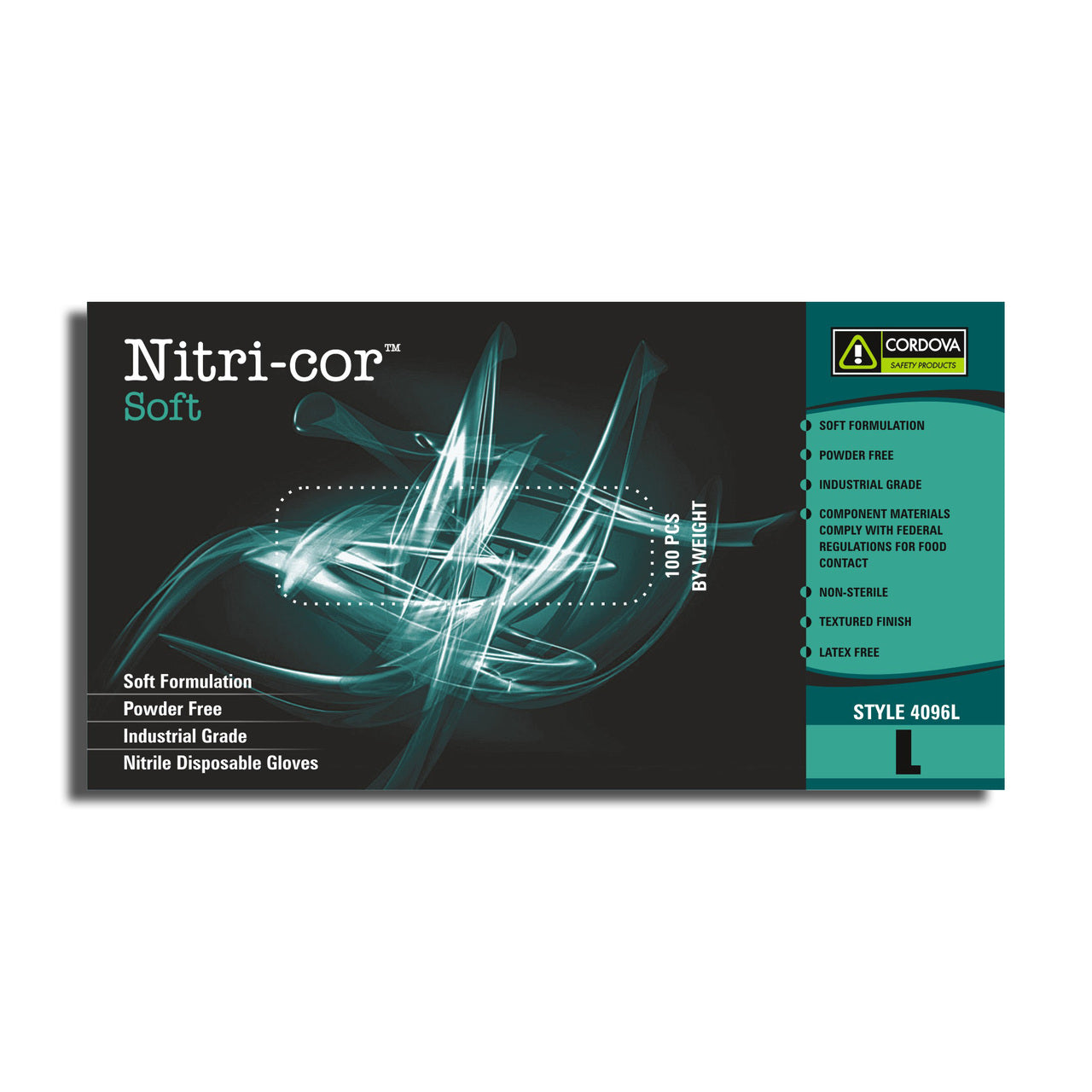 Cordova NITRI-COR SOFT™ Industrial Grade Nitrile Gloves, 3-MIL, Powder Free (Case of 1,000)