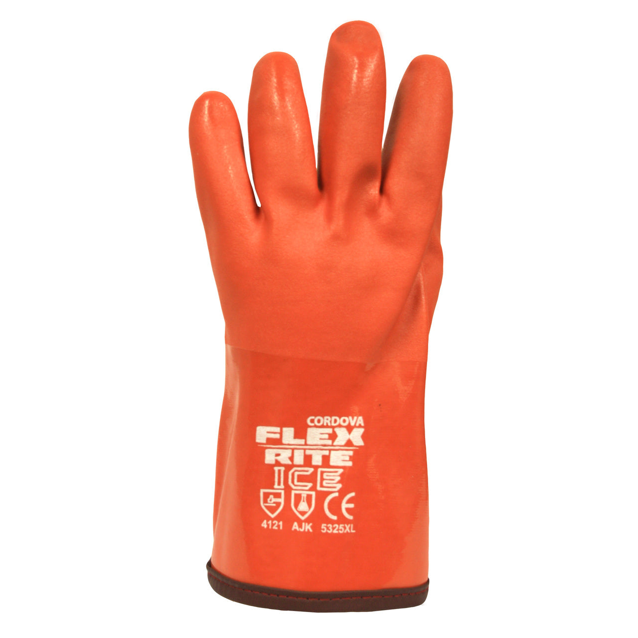 FLEX-RITE ICE Red PVC Coated Gloves, Textured Finish, Thermal Lined, 12-INCH (Dozen)