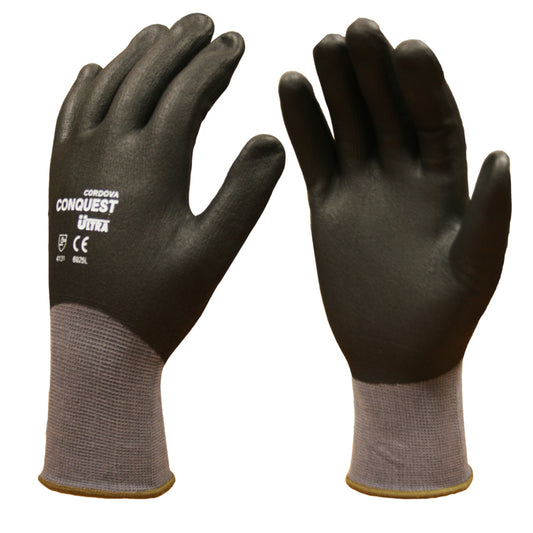 Cordova CONQUEST ULTRA™ Nitrile Coated Machine Knit Gloves, Full Coating (Dozen)