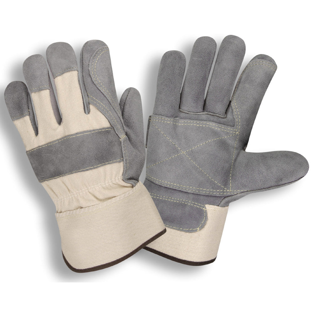 Cordova TUF-COR™ Side Split Cowhide Leather KEVLAR® Gloves, Double Palm, Rubberized Safety Cuff (Dozen)