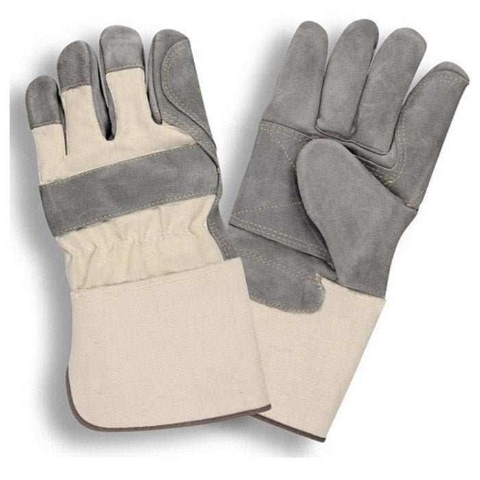 Cordova TUF-COR™ Side Split Cowhide Leather KEVLAR® Gloves, Double Palm, Rubberized Gauntlet Cuff (Dozen)