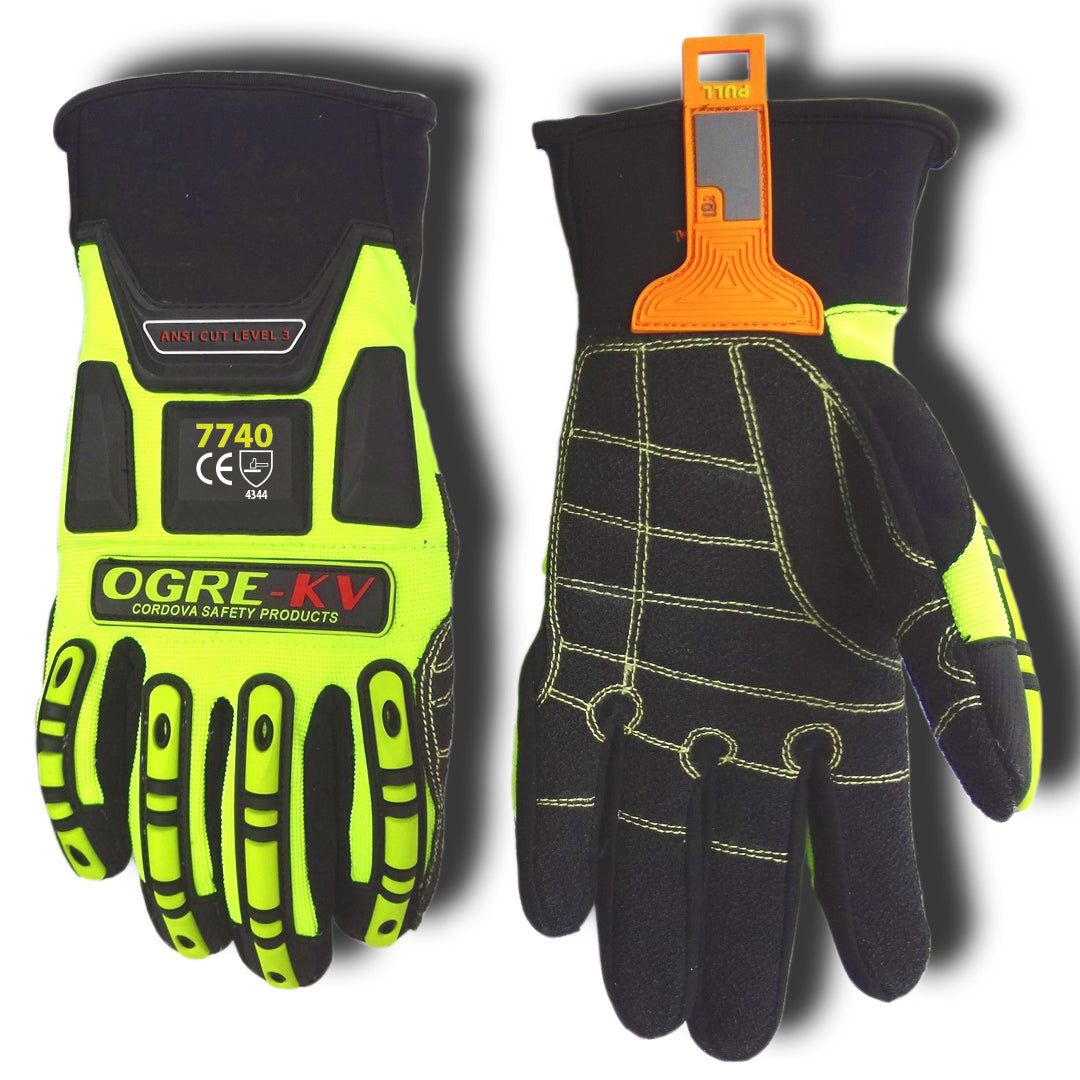 OGRE-KV™ Mechanics Oil & Gas KEVLAR® Glove, Cut Level 3