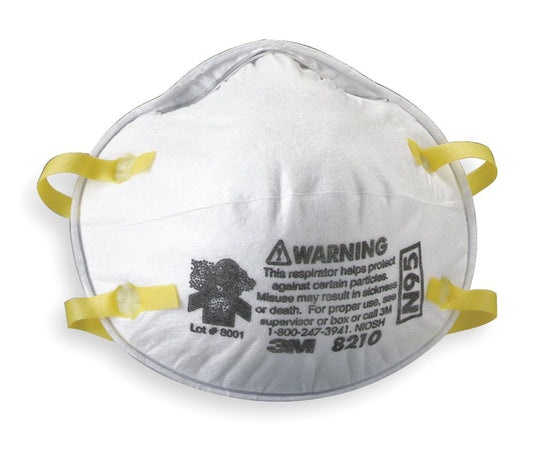 3M Particulate Respirator 8210, N95 (Case of 160)