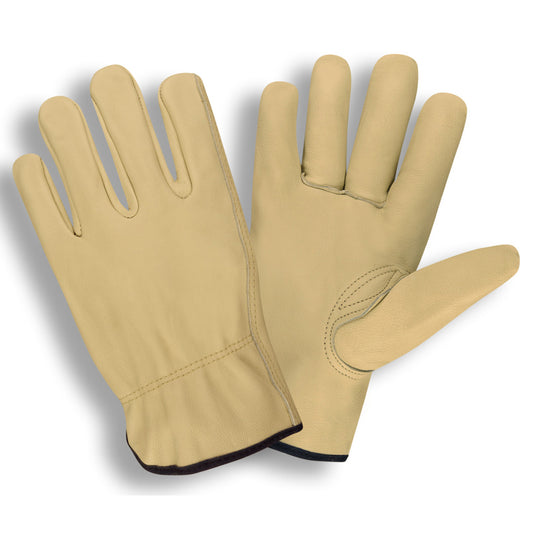 Cordova Premium Cowhide Leather Drivers Gloves, Unlined, Elastic Back, Keystone Thumb (Dozen)