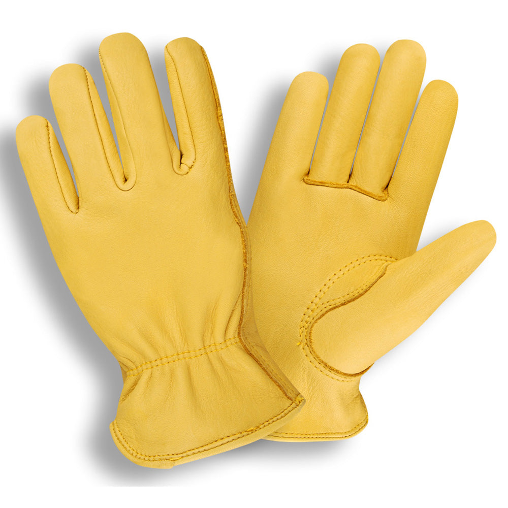 Cordova Premium Deerskin Leather Drivers Gloves, Unlined, Elastic Back, Keystone Thumb (Dozen)