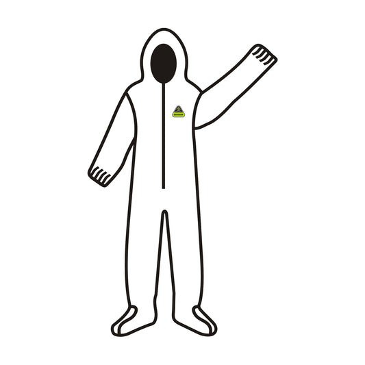 Cordova DEFENDER™ White Microporous Coverall w/Hood & Boots