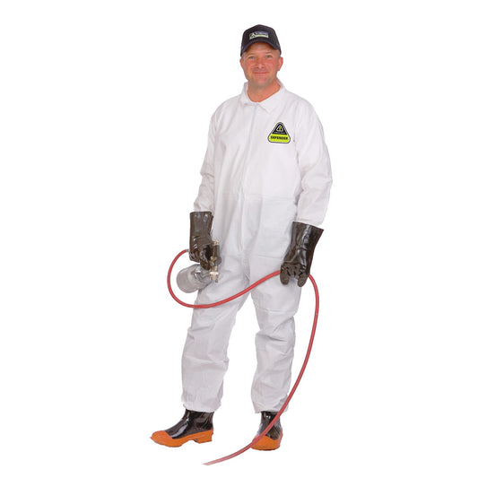 Cordova DEFENDER™ White Microporous Coverall, No Elastic