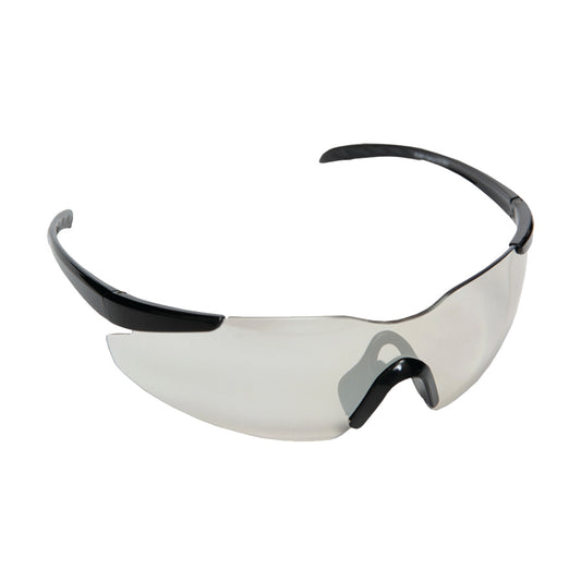 OPTICOR™ Safety Glasses, Black Frame with Indoor/Outdoor Lens, TPR Nose Piece & Temples