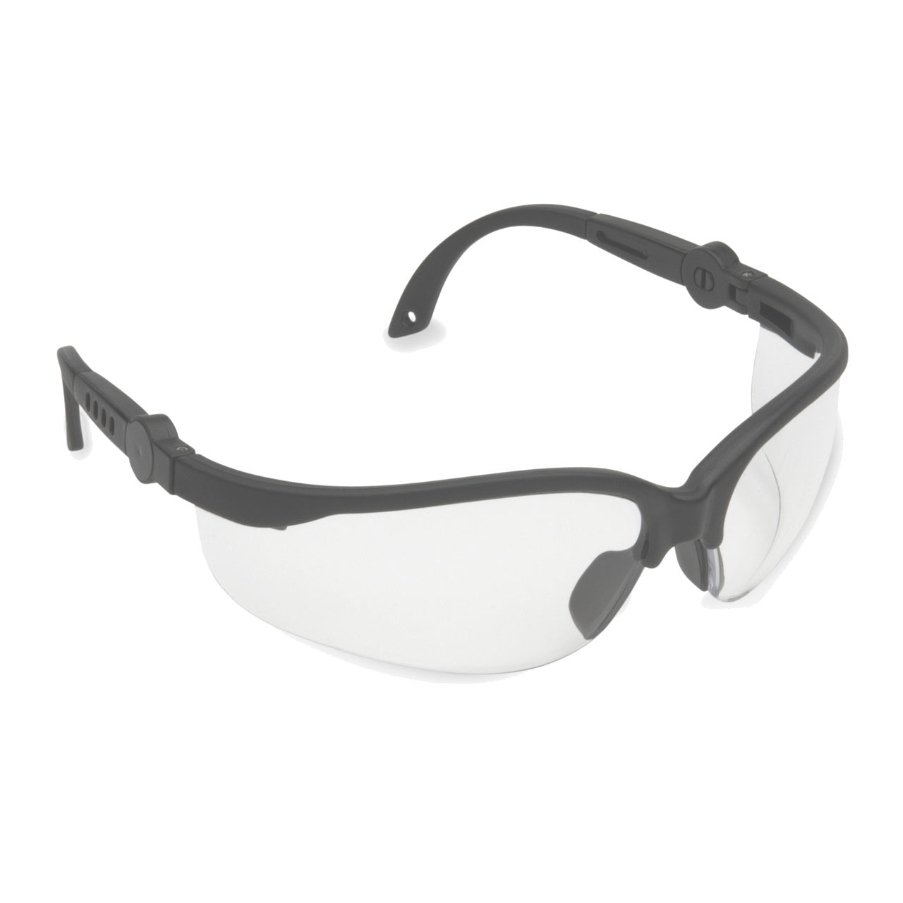 AKITA™ Safety Glasses, Black with Clear Lens