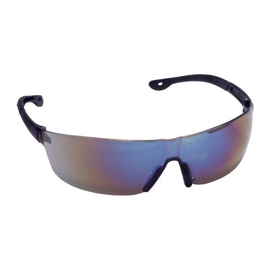 JACKAL™ Safety Glasses, Blue Mirror Lens