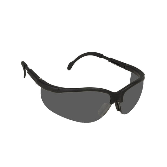 BOXER™ Safety Glasses, Black with Gray Lens