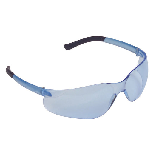 DANE™ Safety Glasses, TPR Temples, Blue Lens