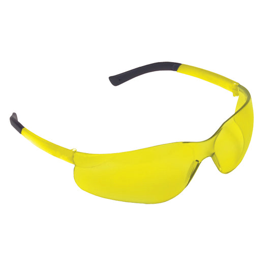 DANE™ Safety Glasses, TPR Temples, Amber Lens