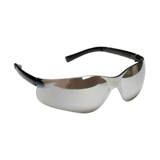 DANE™ Safety Glasses, TPR Temples, Silver Mirror Lens