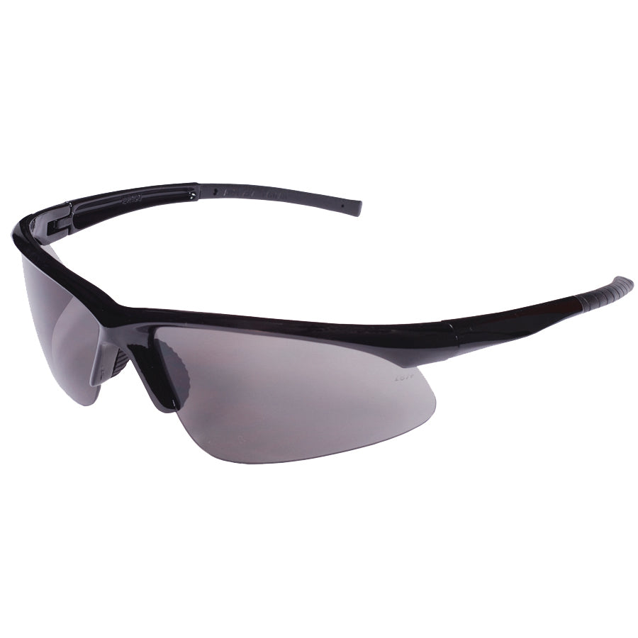 CATALYST™ Safety Glasses, Black Gloss Frame with Gray Lens, Bayonet Temples