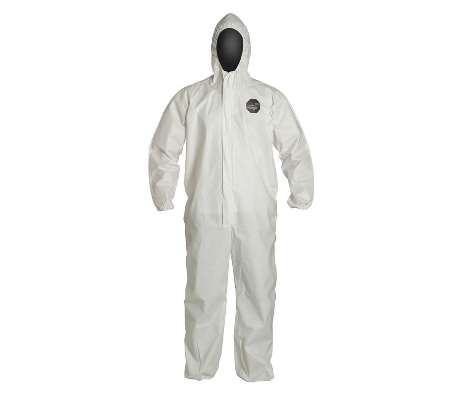 DuPont ProShield NexGen Coveralls, Attached Hood, Elastic Face, Wrists and Ankles