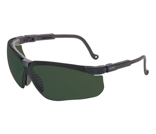 UVEX Genesis Safety Glasses, Black Frame, Shade 5.0 Infra-Dura Lens