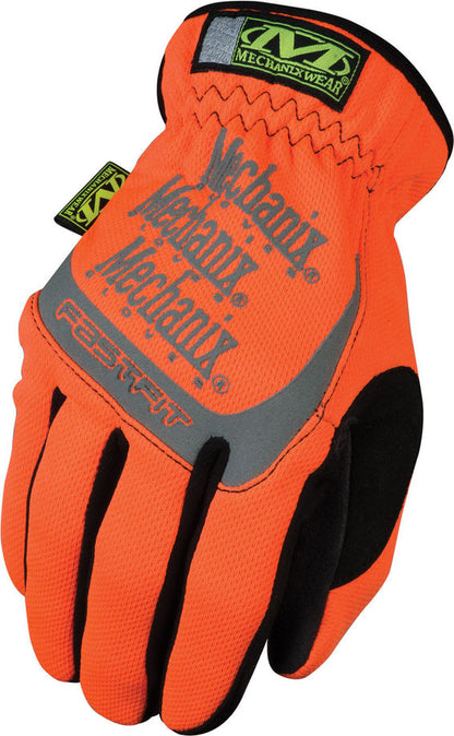 Mechanix Wear Safety FastFit HI-Viz Gloves, Orange