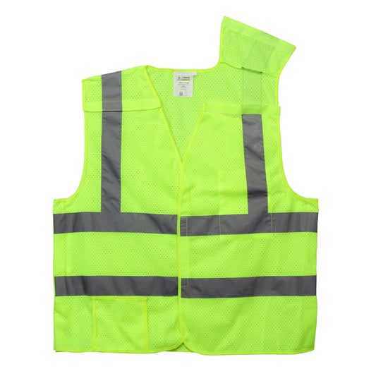 Cordova Class II 5-Point Breakaway Mesh Vest, 2-Inch Reflective Tape