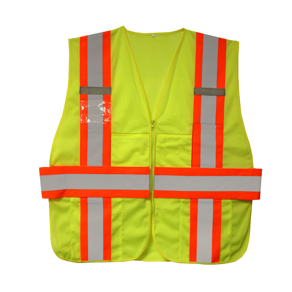 Class II Expandable Mesh Vest, Lime